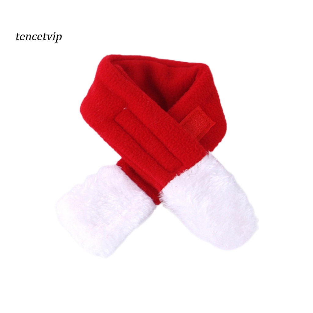 1 Set Mũ Ông Già Noel Kèm Khăn Choàng Cổ Siêu Mềm Cho Thú Cưng