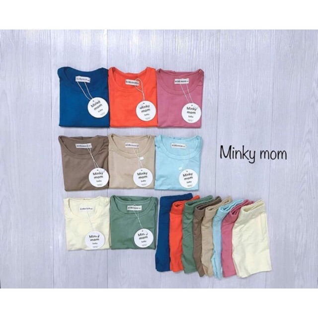 Quần Áo Cho Bé😘FREESHOP😘GIẢM NGAY 10K Khi Nhập Mã[Bộ Cộc Tay]-Chất liệu Cotton Thun Lạnh Màu Trơn Cực Đẹp Cho Bé