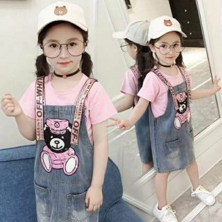 Sét yếm rin hình gấu cho bé 10-22 kg
