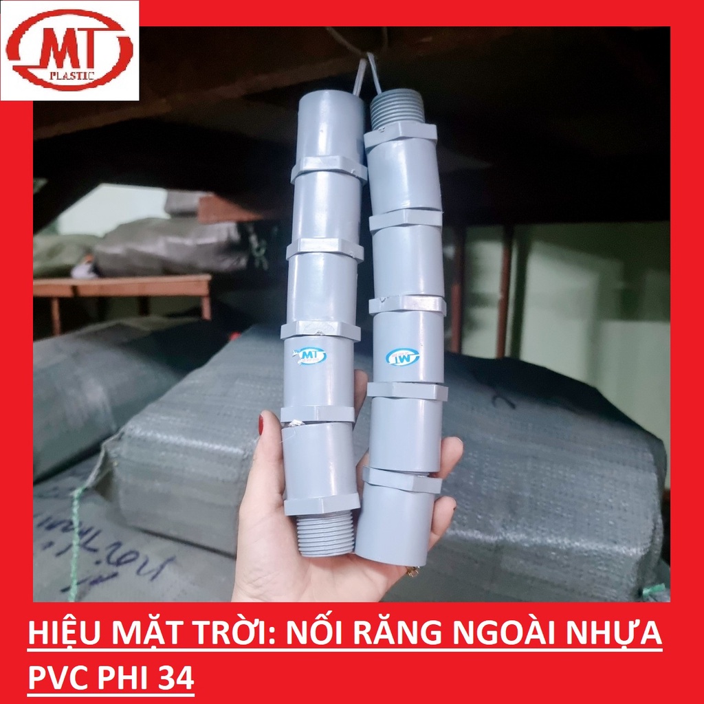 NỐI RĂNG NGOÀI 21,27,34 NỐI ỐNG NHỰA PVC
