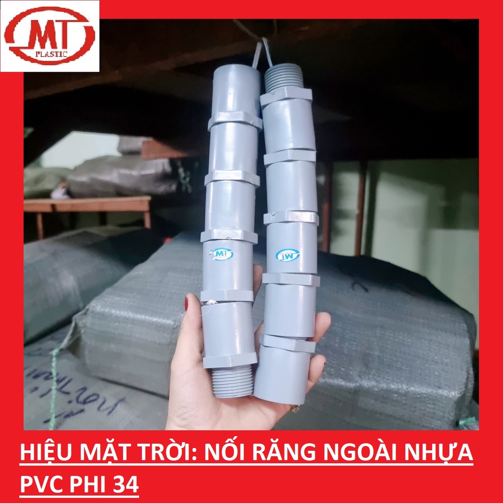 set 10 nối nhựa răng ngoài PVC 21,27,34