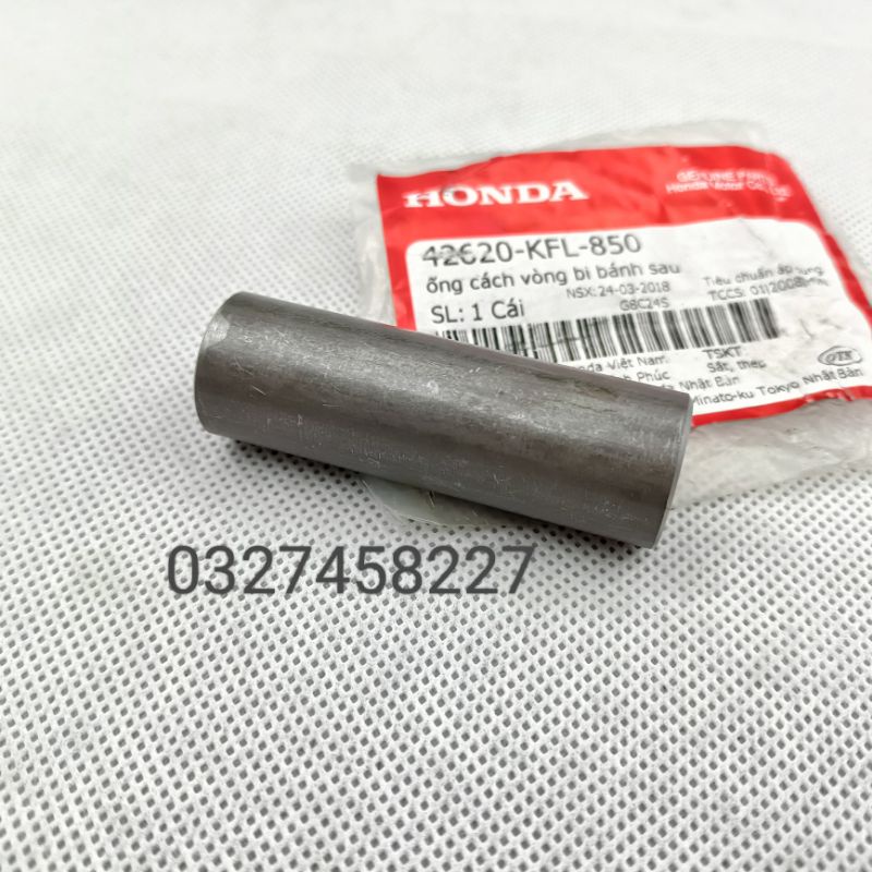 Ống cách vòng bi, đùm bánh sau xe DREAM, WAVE, FUTURE zin honda