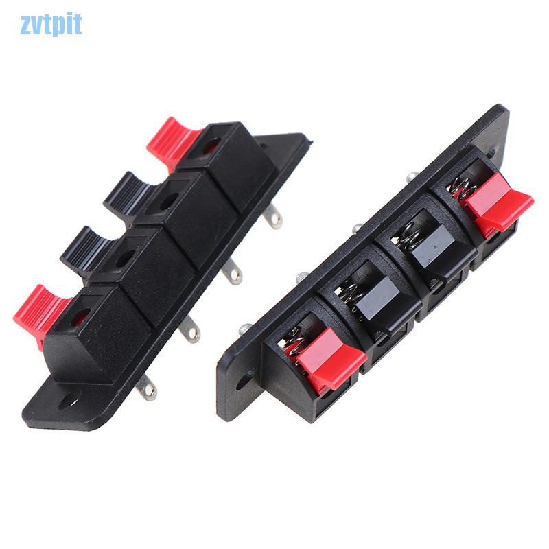 Set 2 Đầu Nối Dây Điện 4 Vị Trí Cho Loa Âm Thanh