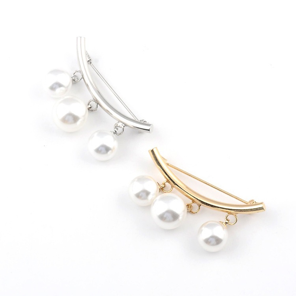 Trâm cài gắn hạt ngọc trai giả trang trí trang phục thời trang