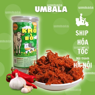 [300g] Khô bò xé sợi hũ ăn liền loại 1 ăn vặt Umbala ngon mê ly