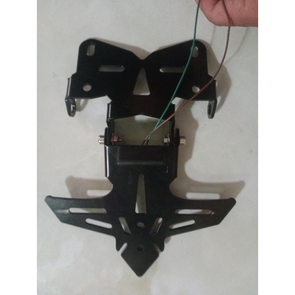 Bát biển số gấp 2 chiều có đèn lắp exciter 155.