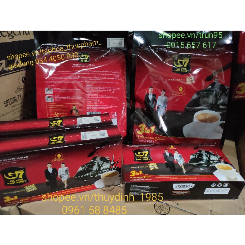CÀ PHÊ SỮA HÒA TAN G7 3IN1 TRUNG NGUYÊN 50 GÓI