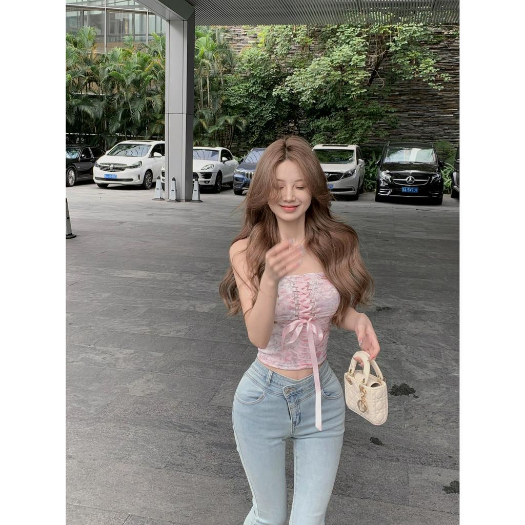 Áo Lót Dây In Họa Tiết Xinh Xắn Dành Cho Nữ