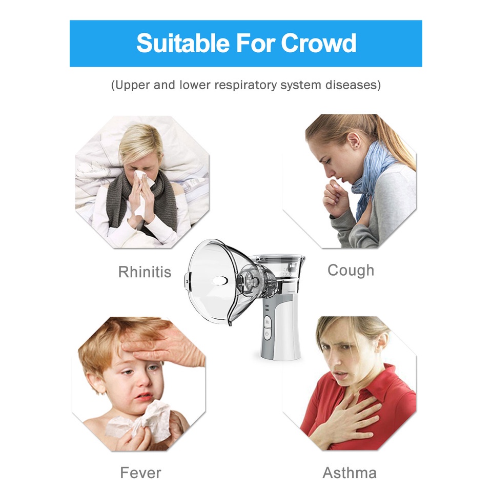 Máy Xông Mũi Họng Siêu Âm Cầm Tay