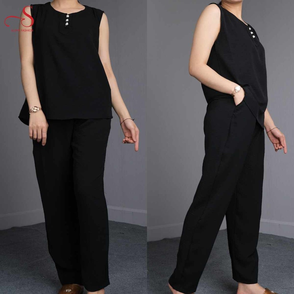 Đồ bộ nữ BIGSIZE, đồ bộ mặc nhà nữ, đồ ngủ vải đũi mềm mại, nhẹ nhàng, bộ đồ quần dài mặc thoáng mát mùa hè, Shop BUBY