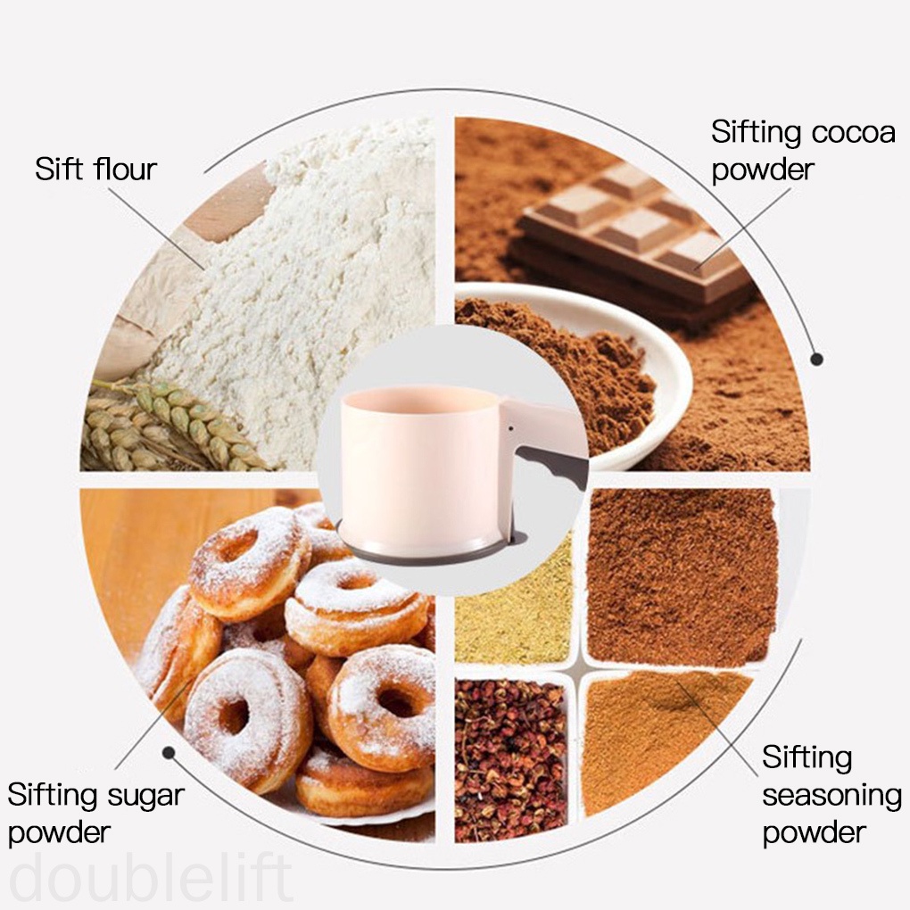 Dụng Cụ Rây Bột Bằng Thép Không Gỉ Tiện Dụng