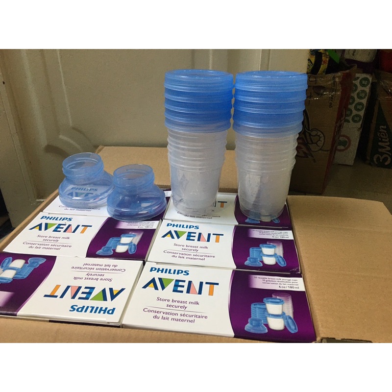 Cốc trữ AVENT 180ml, cổ nối avent