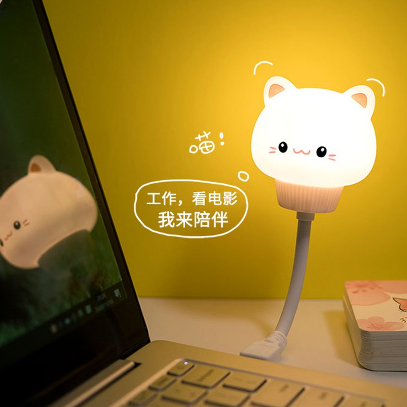 1 Đèn Ngủ Usb Kiểu Dáng Hoạt Hình Dễ Thương