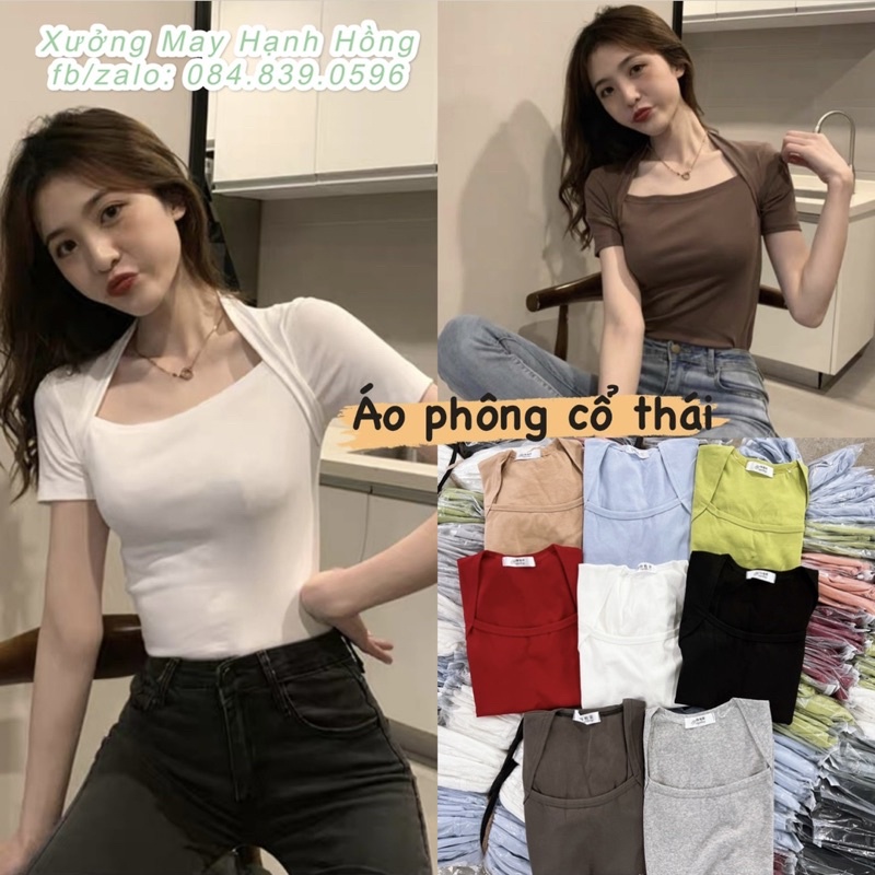 áo phông ôm cổ thái