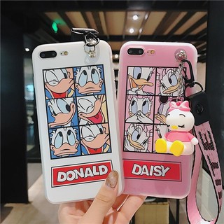 Ốp lưng in hình vịt Donald / Daisy thời trang cho Iphone 5 5S SE 6 6S 7 8 Plus X