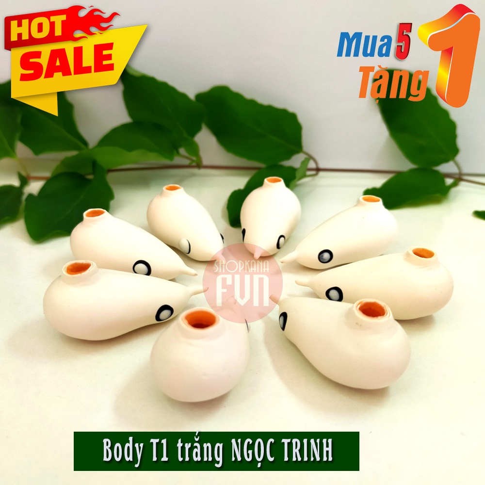 Body nhái hơi màu trắng ngọc trinh (CHẤT LƯỢNG, GIÁ RẺ, handmade)