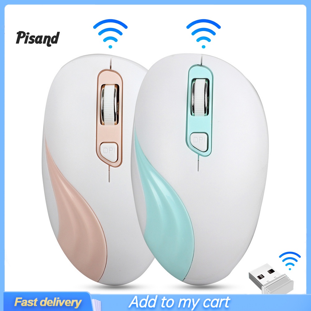 pu G833 Mini Portable 2.4G Wireless Mouse with USB Receiver for Laptop/Computer
