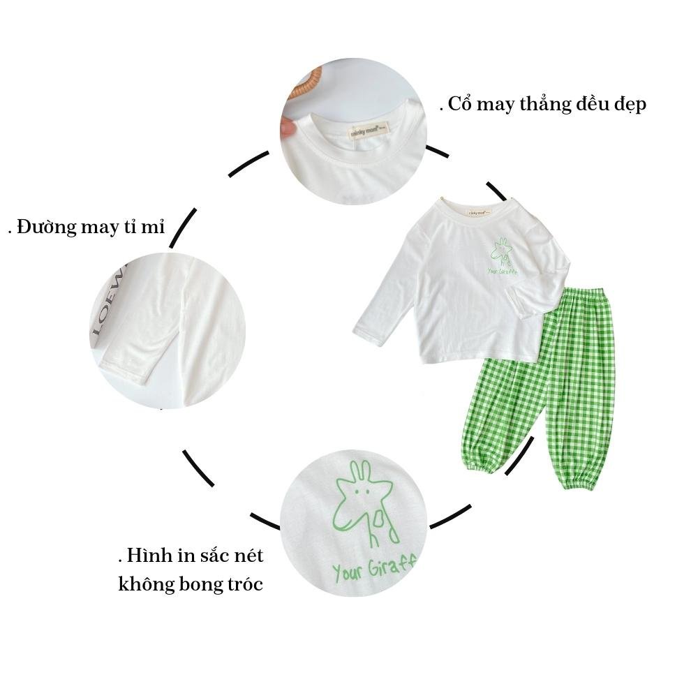 Bộ Thu Đông Cho Bé 14-26kg 💖 Bộ Minky Mom Dài Tay Cho Bé Trai Bé Gái 💖 Chất Thun Lạnh Siêu Co Giãn Thấm Hút Mồ Hôi Tốt .