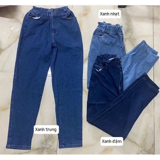 Quần Jeans DENIM BLUD Form Baggy Lưng Thun Mix Màu/ Phối Màu  - 3728