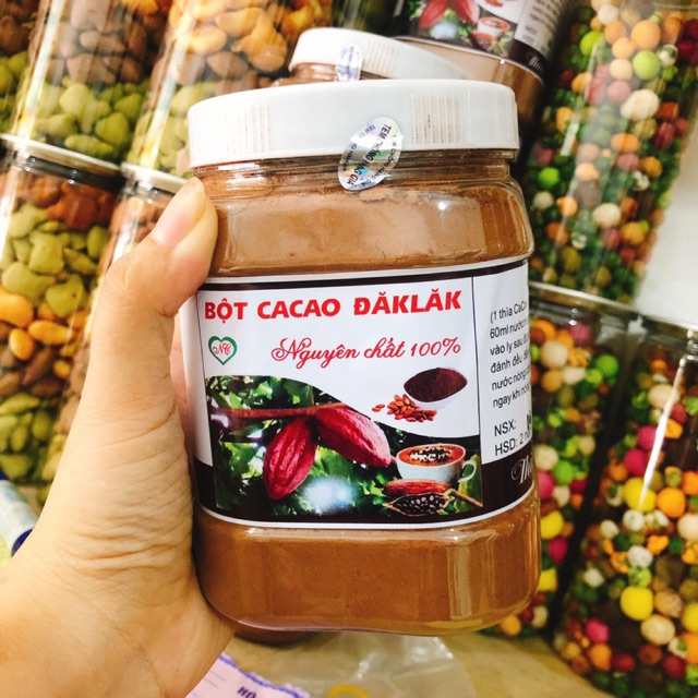 Bột cacao daklak hũ 500gr = 35k