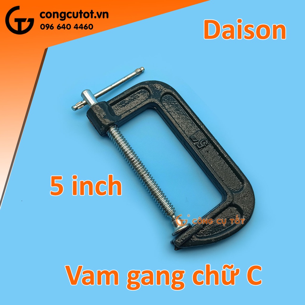 Vam chữ C 5&quot; bằng gang