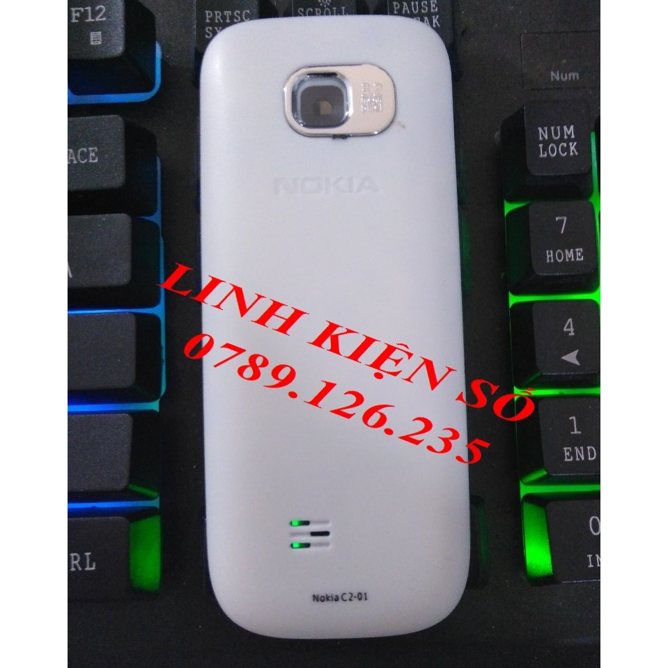 VỎ NOKIA C2 01 MÀU TRẮNG KHÔNG PHÍM