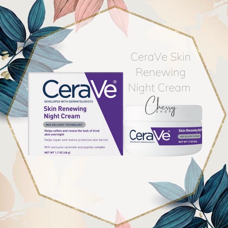 [Hàng USA]Kem dưỡng chống lão hoá ban đêm CeraVe Skin Renewing Night Cream (48g)