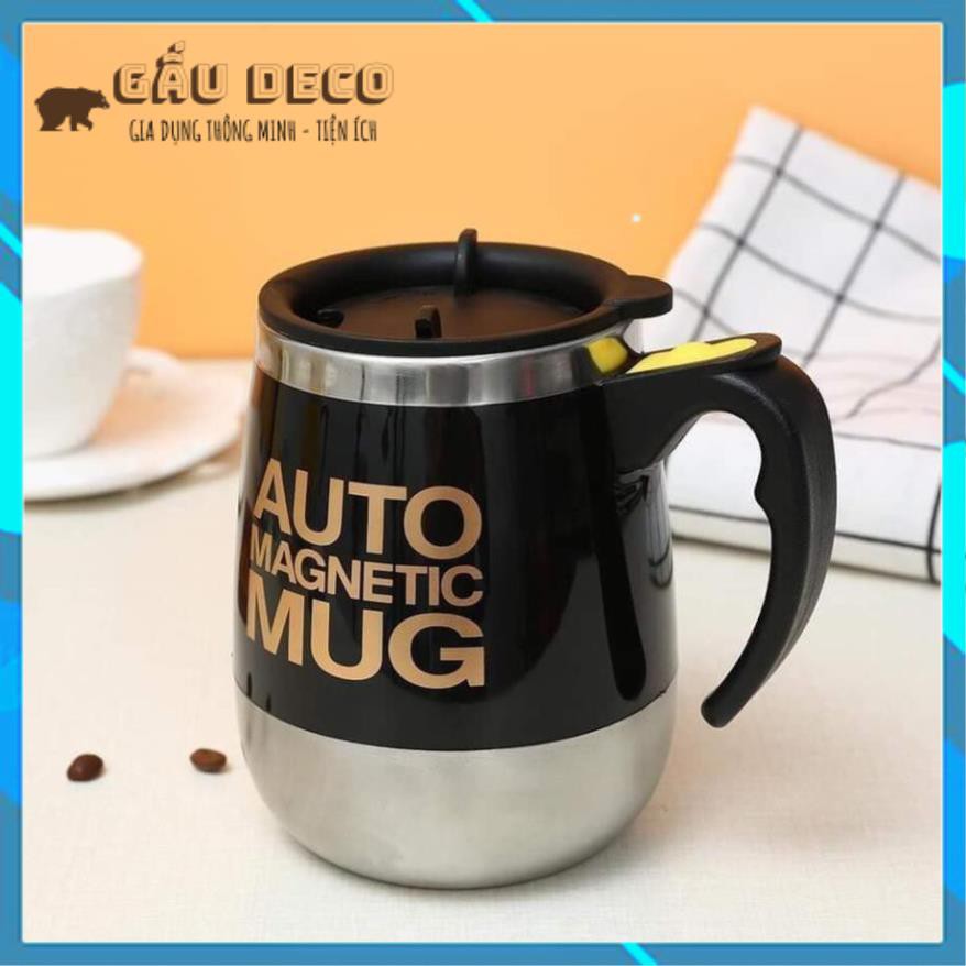 [👉FREESHIP] Ly/cốc tự khuấy giữ nhiệt lớn 450ml – Chính hang Auto Magnetic Mug – Khuấy café, thức uống  văn phòng