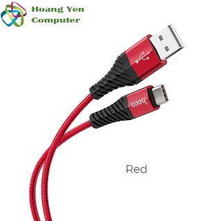 [1M] Cáp Sạc TYPE C Hoco X38 Dài 1M Dây Dù Cho Android - BH 3 Tháng 1 đổi 1 (MÀU SẮC NGẪU NHIÊN) - Hoàng Yến Computer