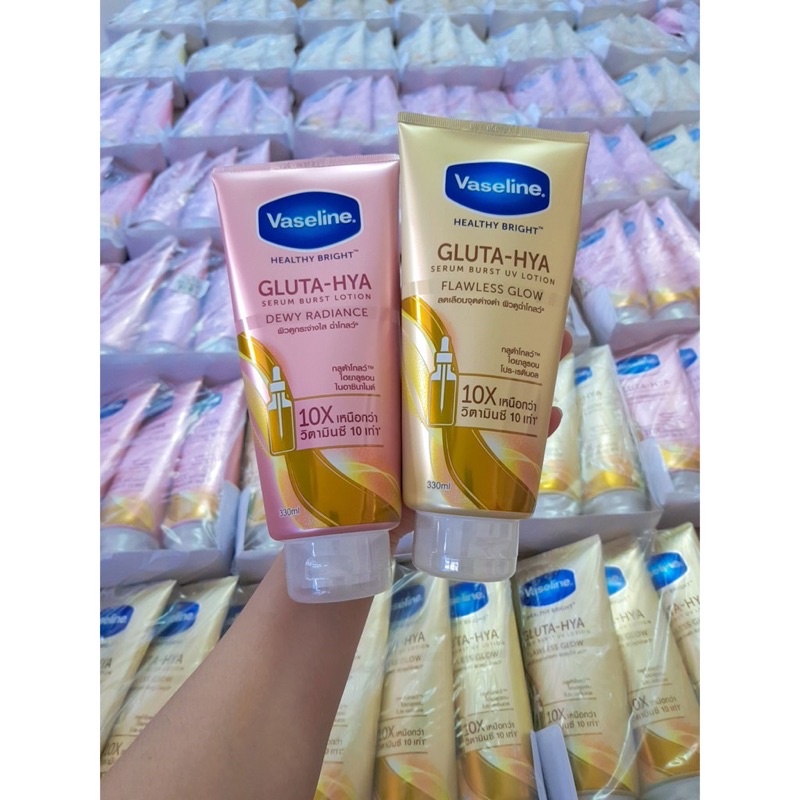 [Chính hãng]Sữa dưỡng thể vaselin HEALTHY BRIGHT GLTTA HYA 330ml Thái Lan, Sữa dưỡng trắng da toàn thân