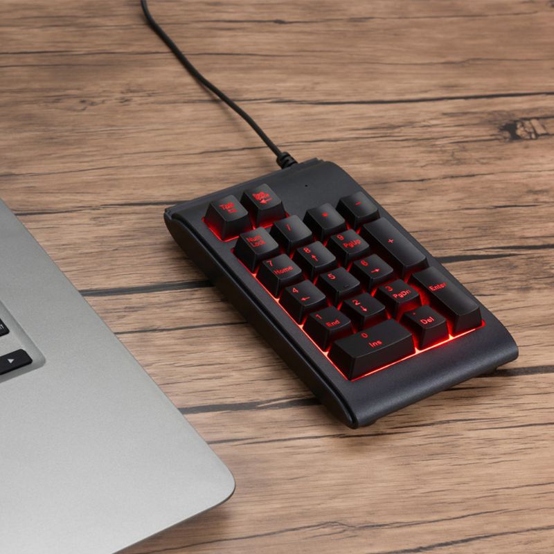 Bàn Phím Số Mini USB Có Đèn Nền RGB 3 Màu Dành Cho Văn Phòng / Nhà Cửa