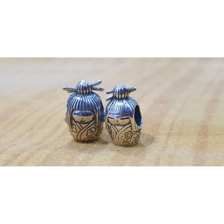 Charm bạc 925 búp bê và treo quạt