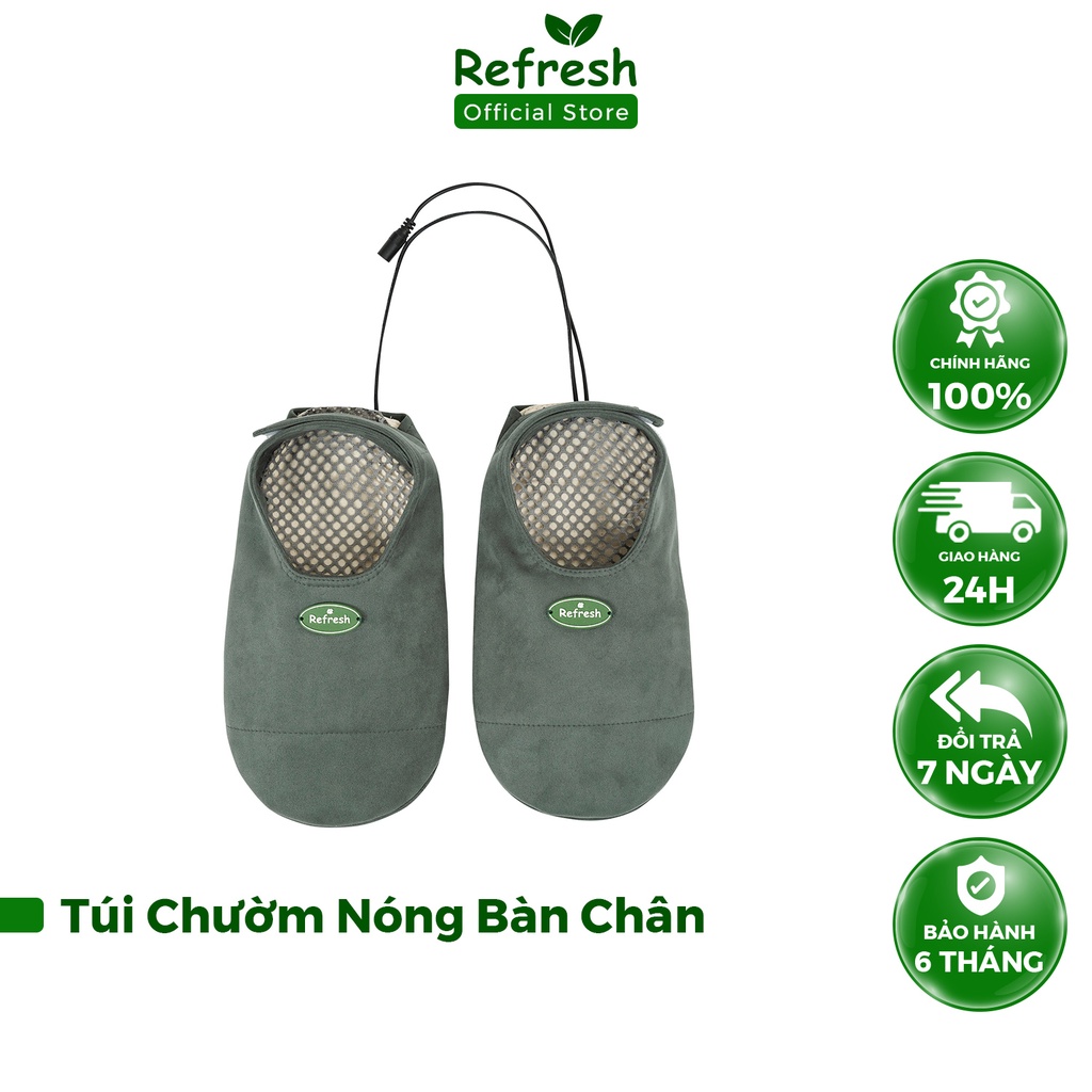 Túi Chườm Nóng Thảo Dược Dùng Điện REFRESH Giảm Đau Nhức Bàn Chân, Giảm Tê Lạnh, Nhức Mỏi Chân