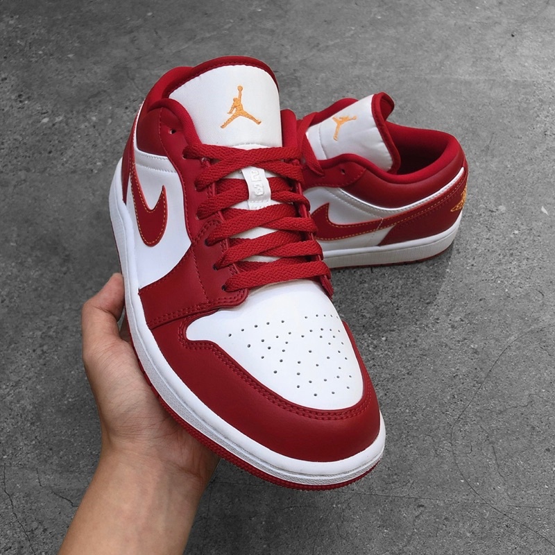 [CHÍNH HÃNG] Giày Jordan 1 Low 'Cardinal Red' (553560-607)
