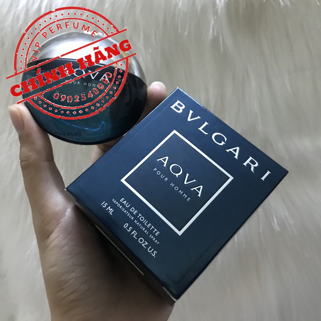 Nước hoa nam chính hãng Bvlgari AQVA Pour Homme EDT 15ml