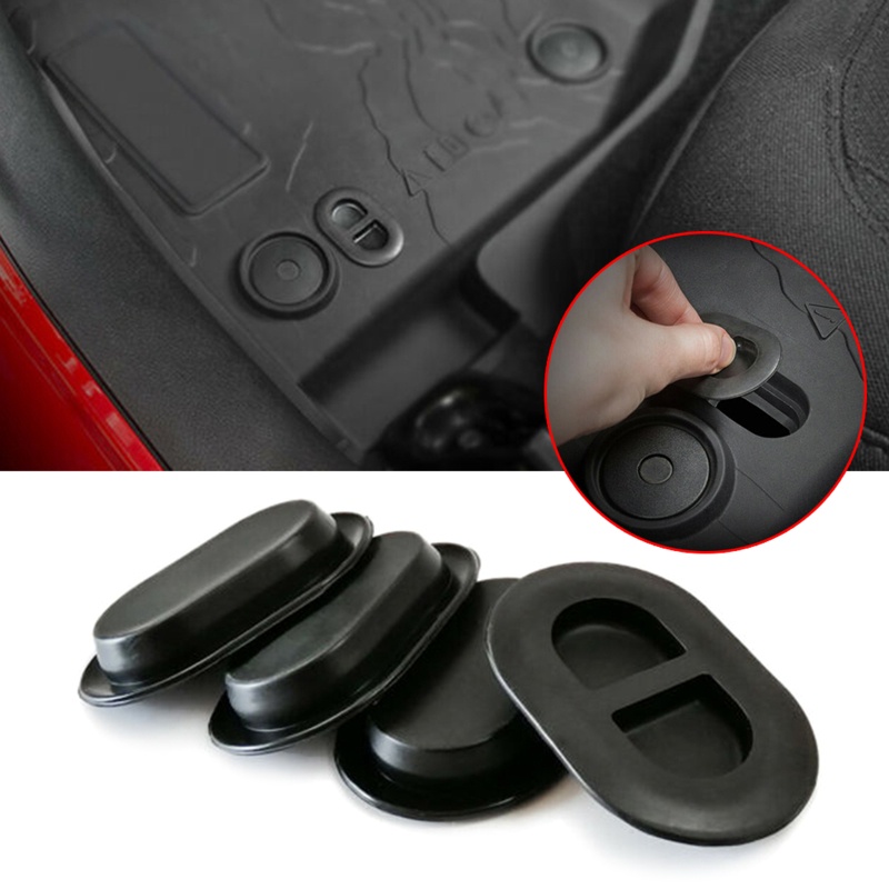 Bộ 4 Nút Cao Su Bịt Lỗ Thoát Nước Chống Bụi Cho Phía Sau Xe Hơi 18-23