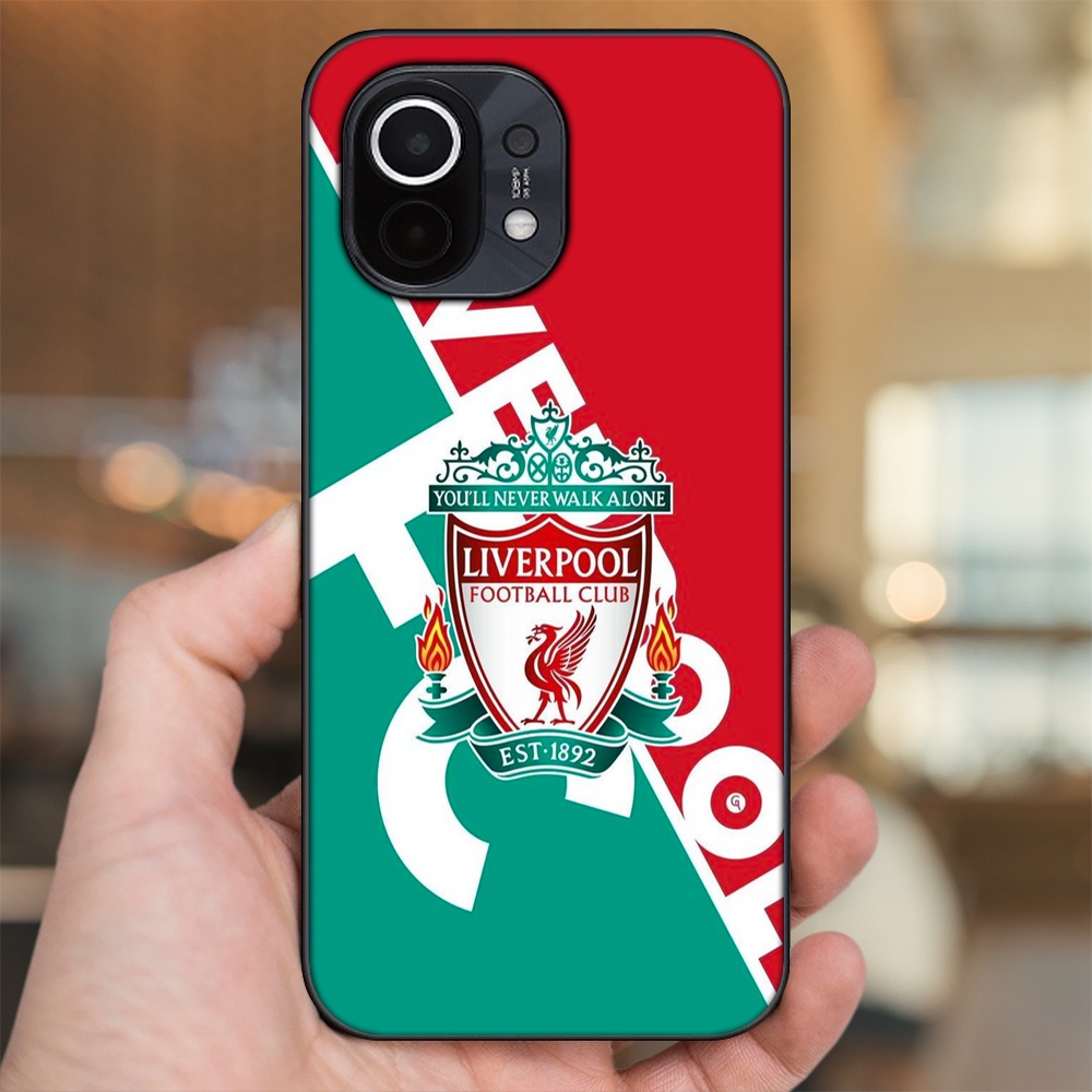 Ốp lưng Xiaomi Mi 11 viền đen in hình Liverpool FC