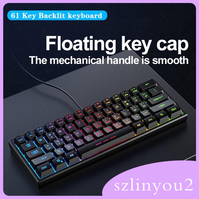 Bàn Phím 61 Phím Có Đèn Nền Cho Windows 2000 Xp Vista 9