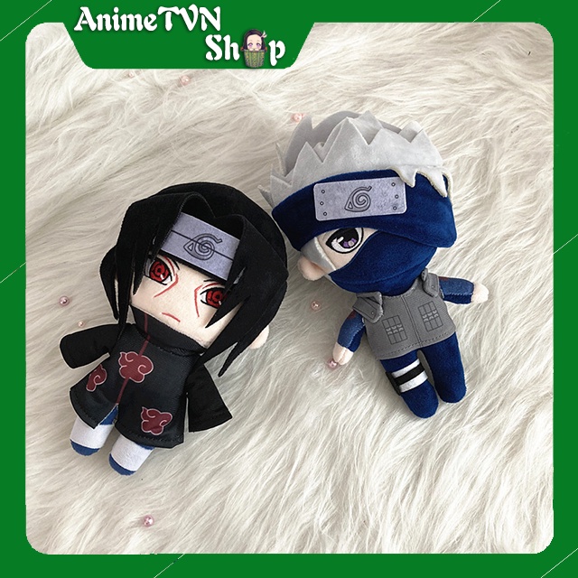 Búp bê nhồi bông hình nhân vật Anime Manga Naruto (Itachi + Kakashi) 20cm