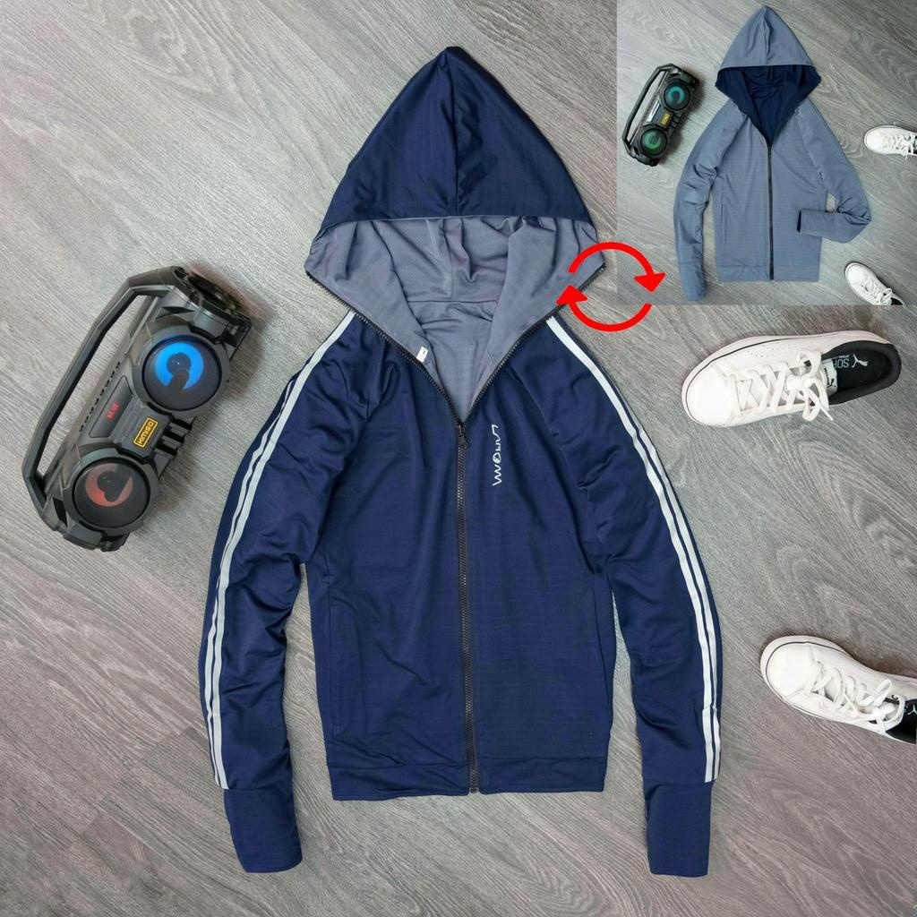 Áo chống nắng 2 lớp mặc cả 2 mặt nam nữ 2023, dày dặn cao cấp thấm hút mồ hôi, chống tia uv. REMMY