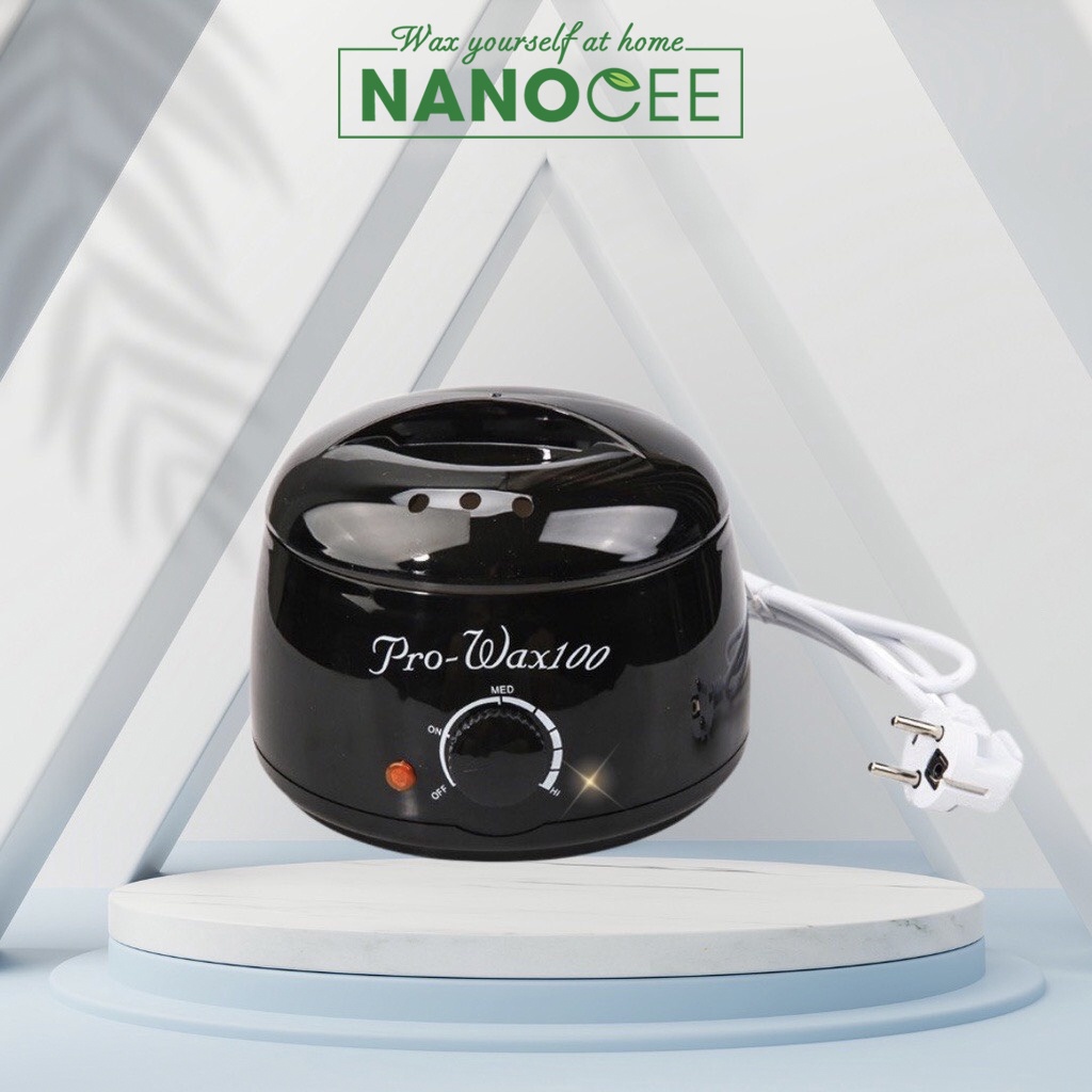 Nồi Nấu Sáp Wax Lông, Máy Nấu Sáp Wax Triệt Lông Tại Nhà: Nồi PRO100, PRO200, Nồi Chống Dính, Tặng Que Wax - NANOCEE WAX