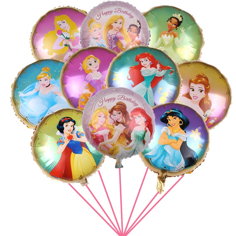 Bong Bóng Tròn 18 Inch In Hình Công Chúa Disney Xinh Xắn Dùng Để Trang Trí Tiệc Sinh Nhật Của Bé