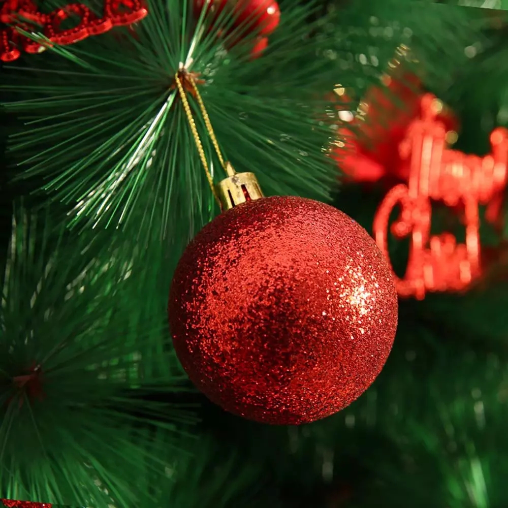 Bộ 24 quả bóng nhựa 3cm chuyên dụng trang trí cây thông Giáng Sinh