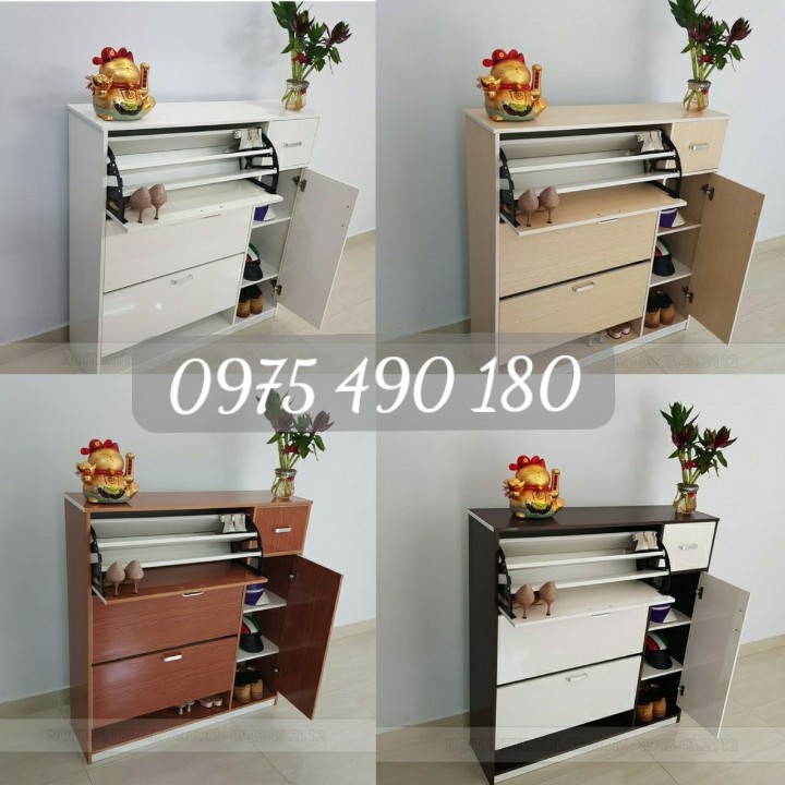 Tủ giày khay thông minh nhựa đài loan siêu tiện lợi. Cao 1m10
