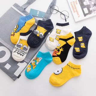 Tất Simpson cổ ngắn màu