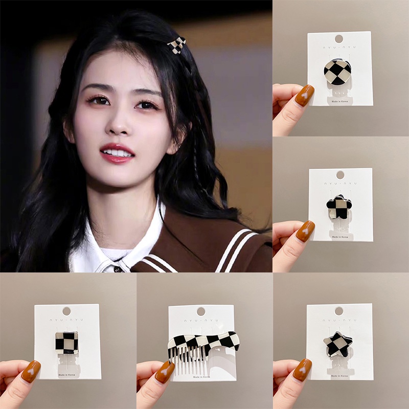 Kẹp Bảng Đen Và Trắng Thời Trang Hàn Quốc