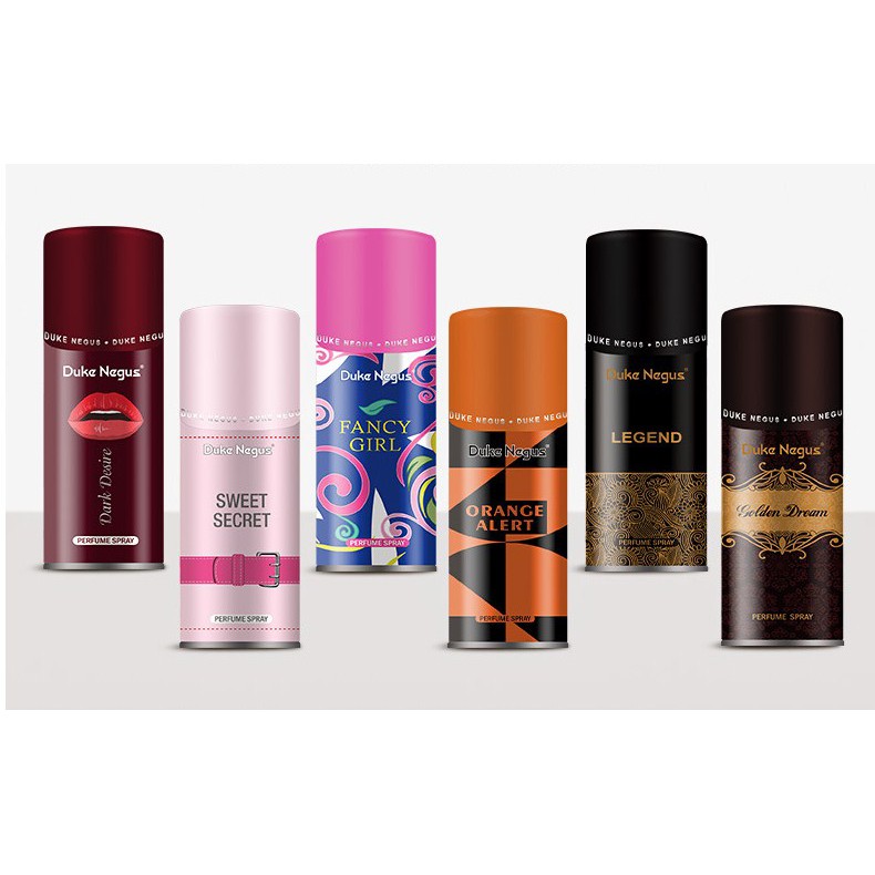 Xịt khử mùi Duke Negus ngăn mùi cơ thể nam nữ, khử mùi vùng nách 6 hương nước hoa, Xịt khử mùi đa năng, xịt thơm | BigBuy360 - bigbuy360.vn