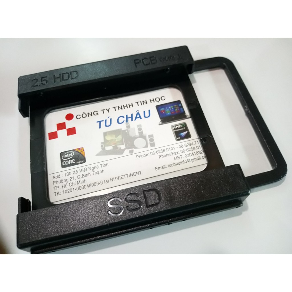 Khay đế gắn SSD 2.5 in cho máy bàn - PC, bằng nhựa_Màu Đen | BigBuy360 - bigbuy360.vn