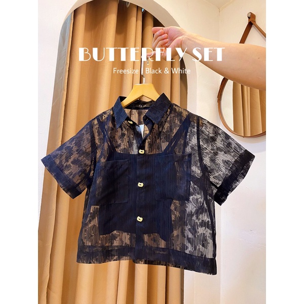 Set sơ mi xuyên thấu