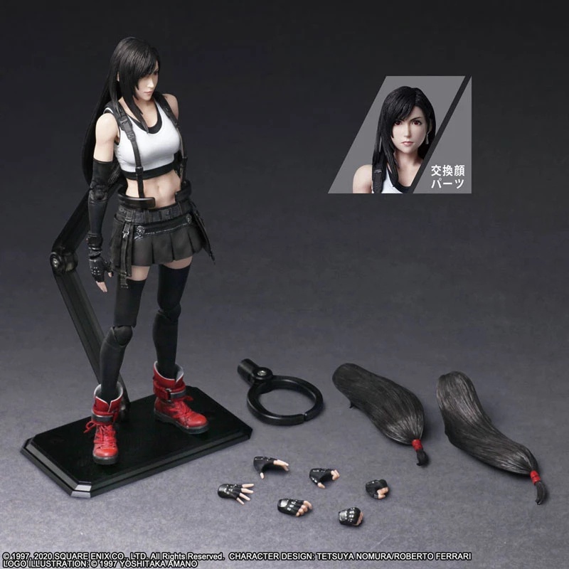 ❀Play arts Mô Hình Nhân Vật kai final fantasy vii Bằng pvc Kích Thước 25cm